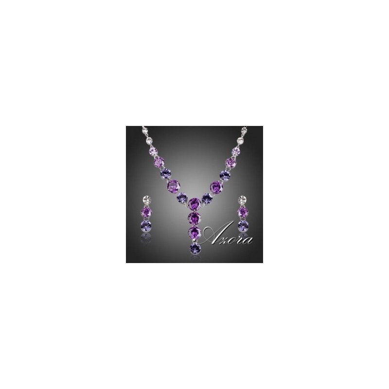Charming Colorful Zirconia Jewelry Set