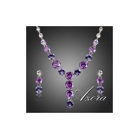 Charming Colorful Zirconia Jewelry Set